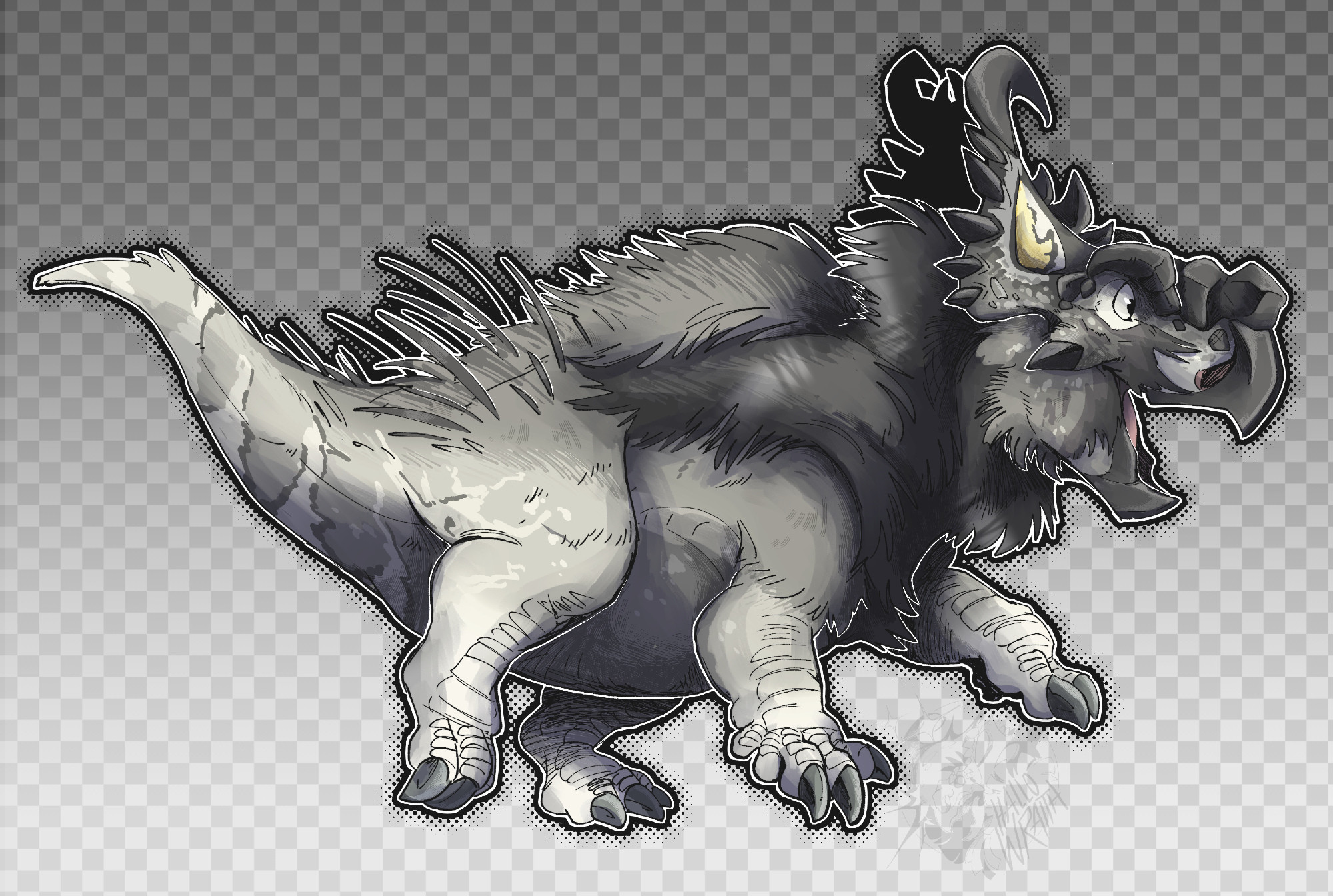 (2025) Client: Phoenix_Stone | Digital Fullbody (Art Fight 2025)