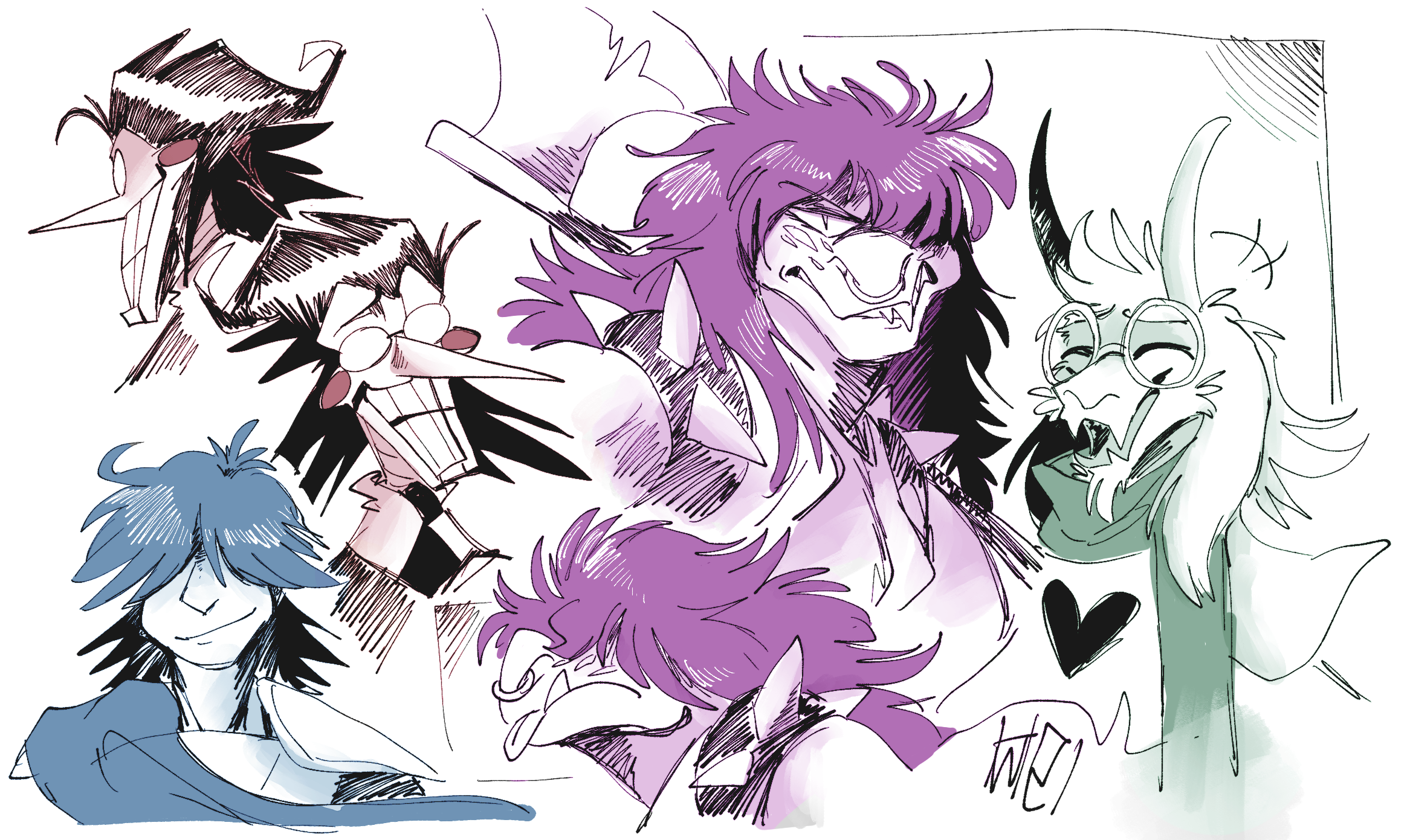 (2021) Deltarune Sketches | Digital Fan-Art